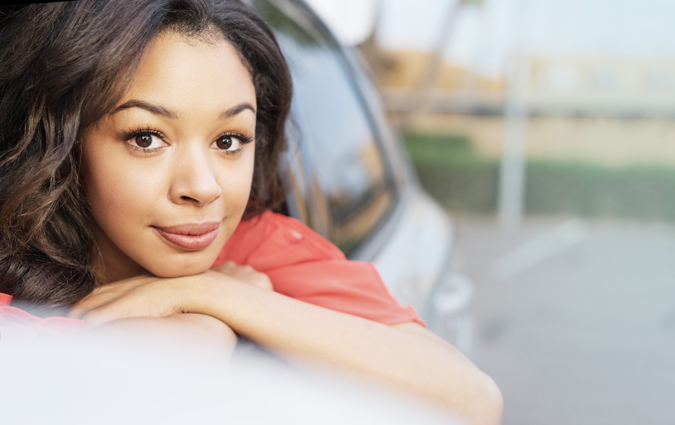 College Student in a Car